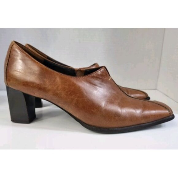 Paul Green Munchen Loafer Women's US 8 UK 5.5 Brown Leather Bootie Shoes 30913 - Picture 8 of 16